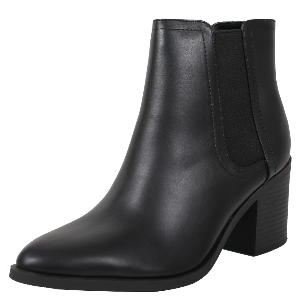 Tide Black Chelsea Elastic Side High Top Ankle
